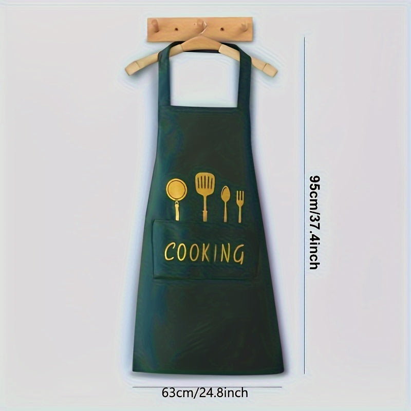 Delantal de cocina para chef de alta resistencia con bolsillos