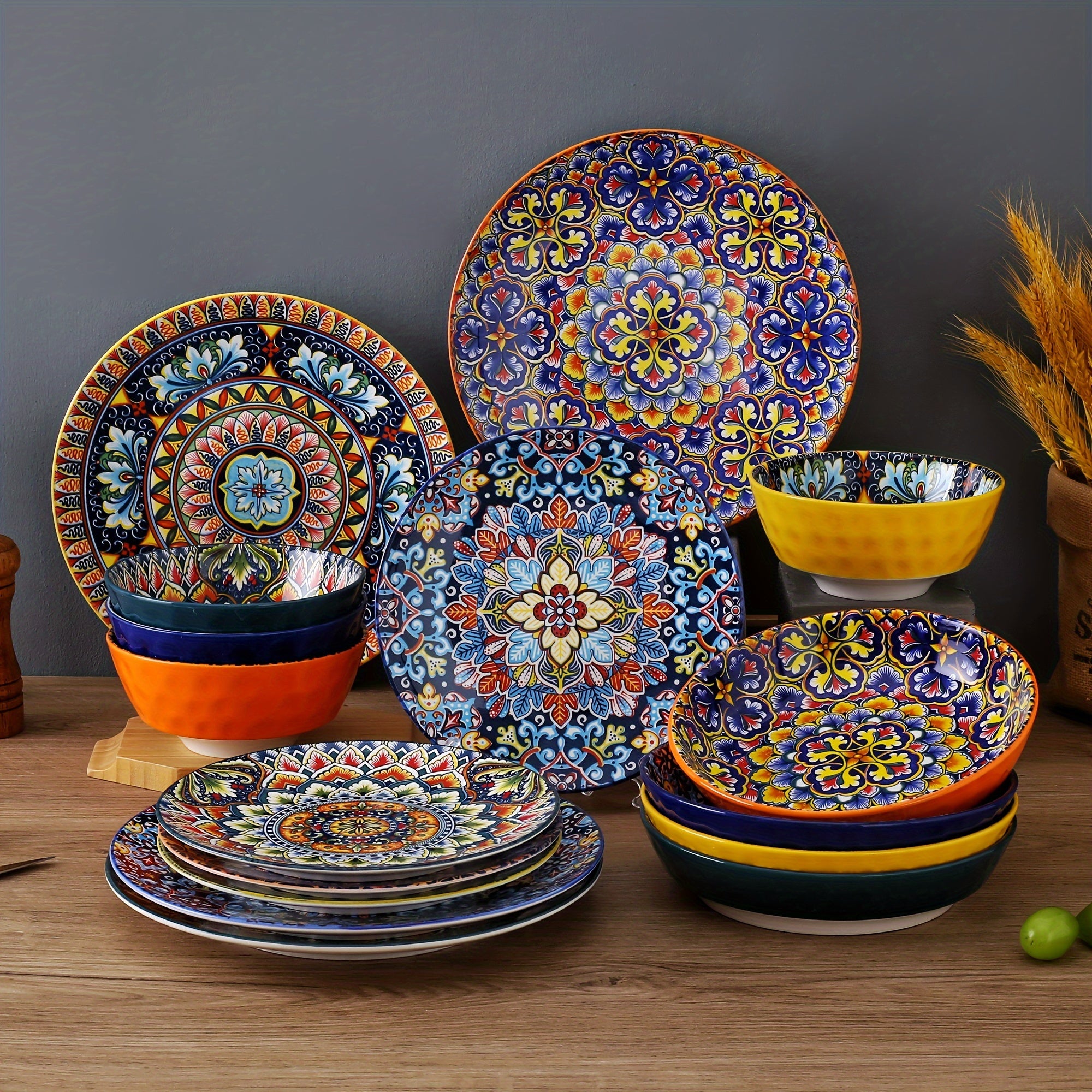 16-Piece Bohemia Porcelain Dinnerware Set – Service for 4