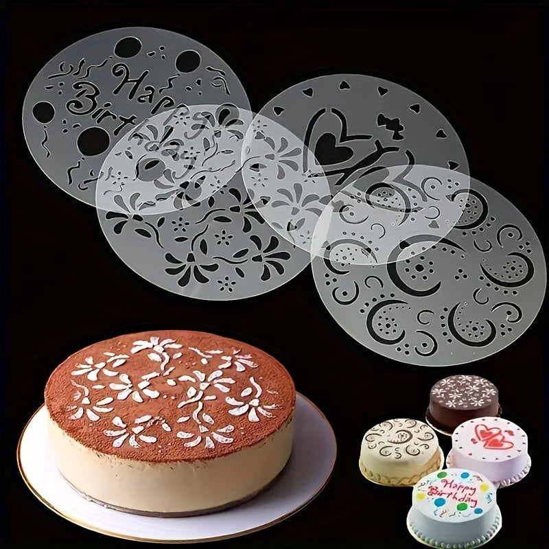 Cake Decorating Stencil-4pcs