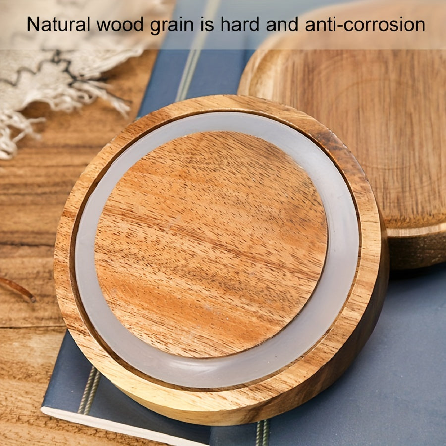 Glass Storage Jar with Bamboo Lid – Airtight Kitchen Canister