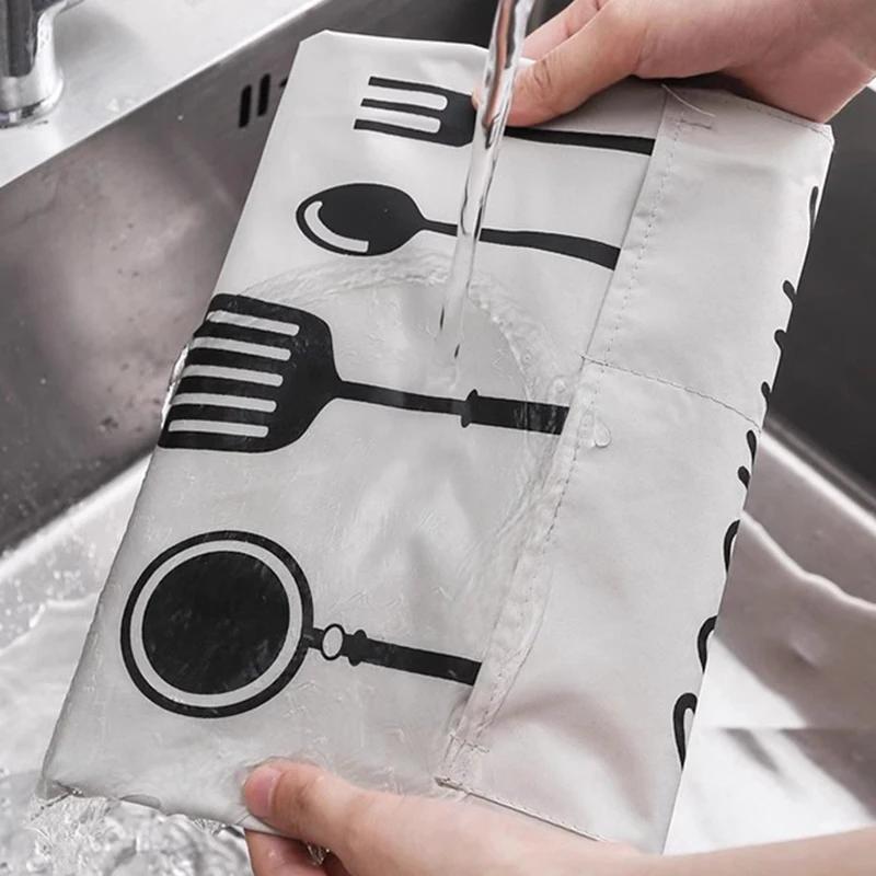 Waterproof Oil-Resistant Kitchen Apron with Pocket