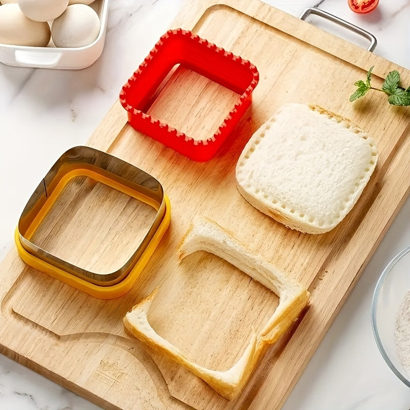 Square Sandwich Cutter & Sealer – Stainless Steel Cookie & Sandwich Mold