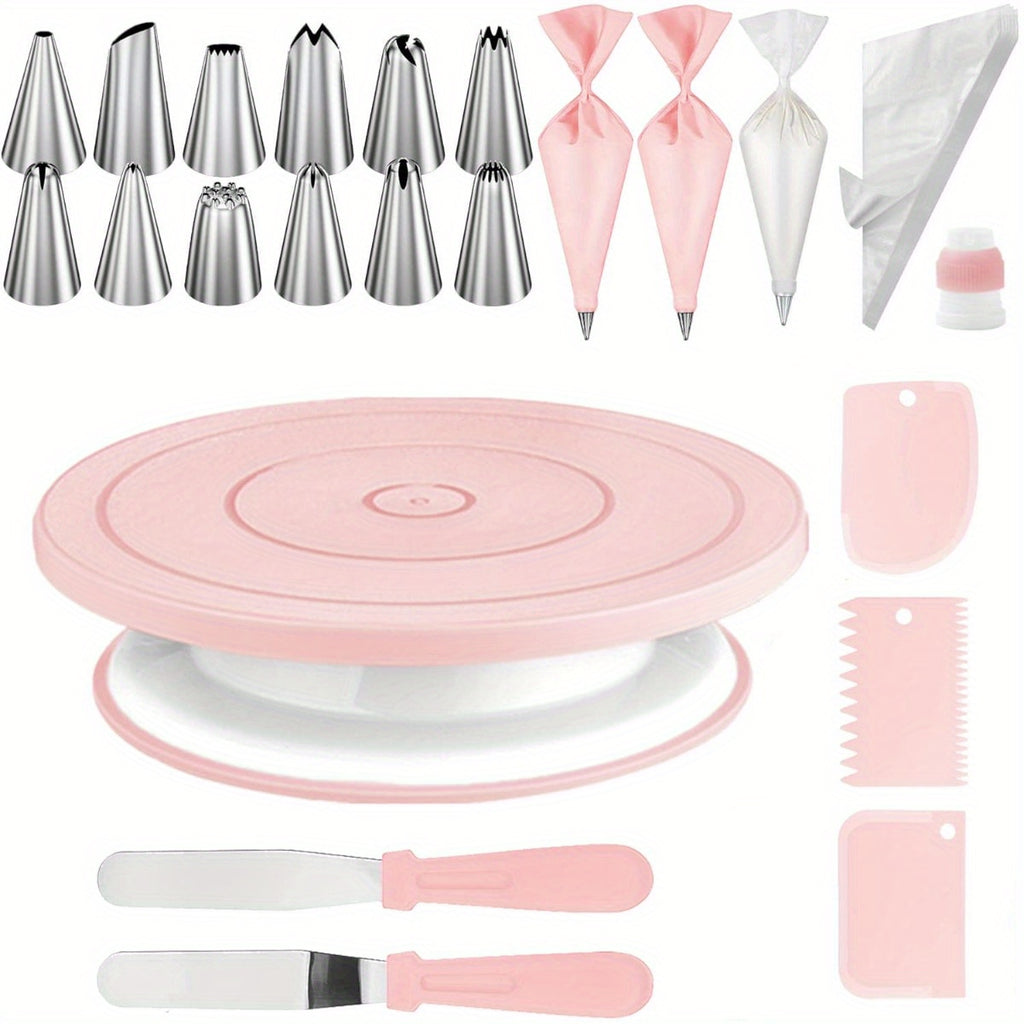Cake Decorating Kit with Turntable