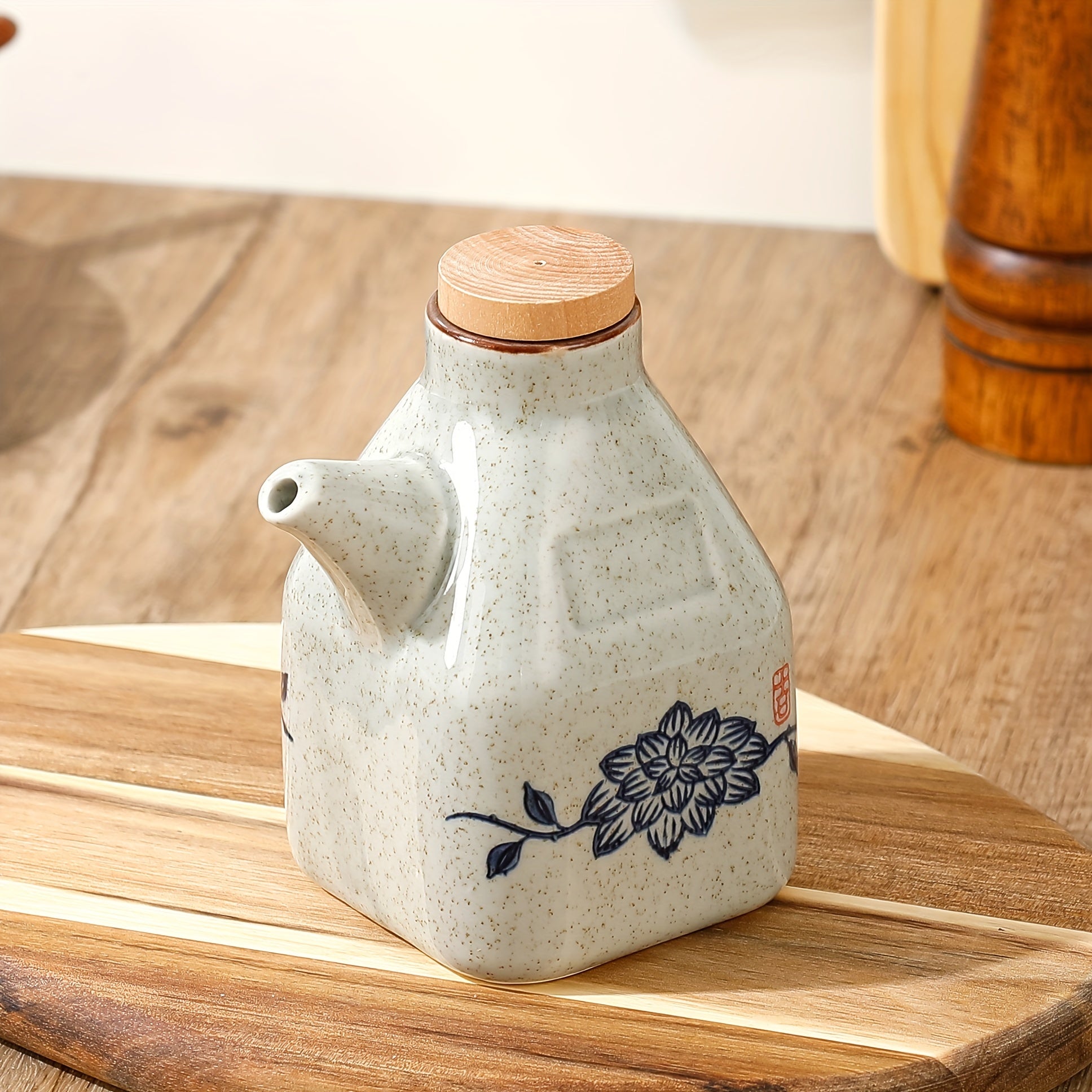 Ceramic Oil & Vinegar Dispenser Bottle