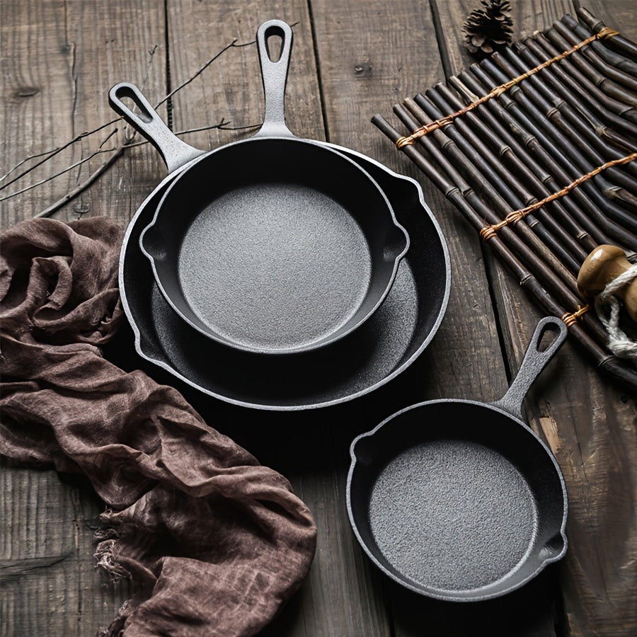 Cast Iron Skillet Set – 3/4/5-Piece Frying Pans