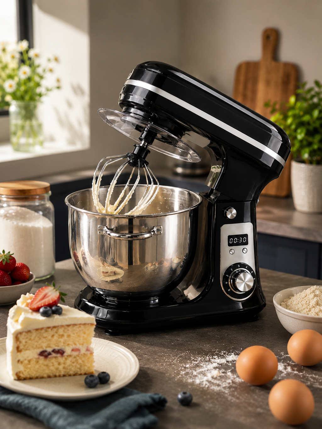 1200W Stand Mixer with Blender – 6-Speed Kitchen Food Mixer