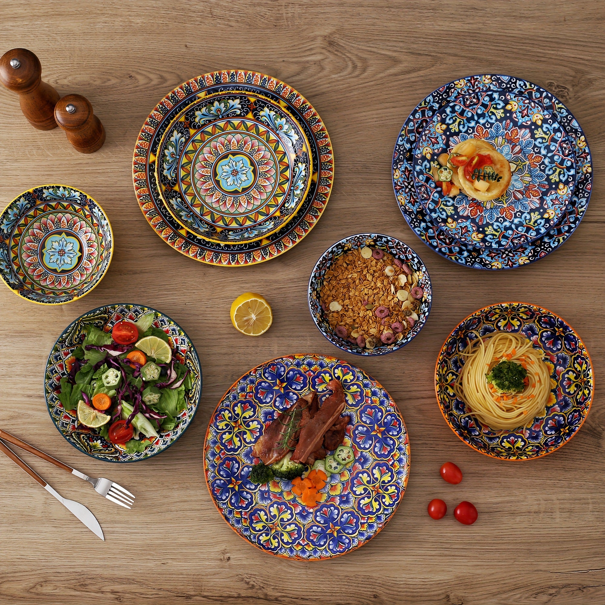 16-Piece Bohemia Porcelain Dinnerware Set – Service for 4