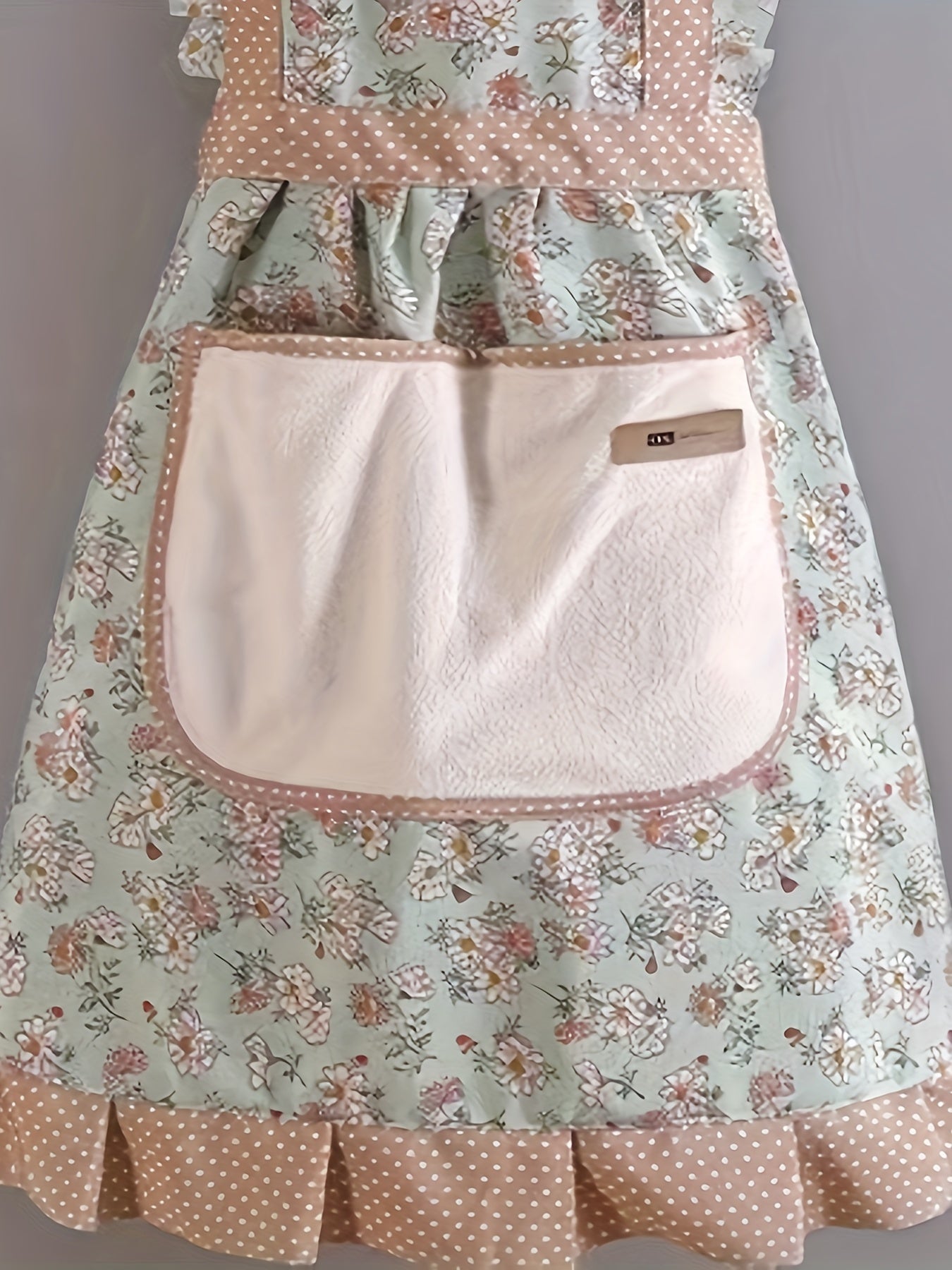 Floral Print Kitchen Apron
