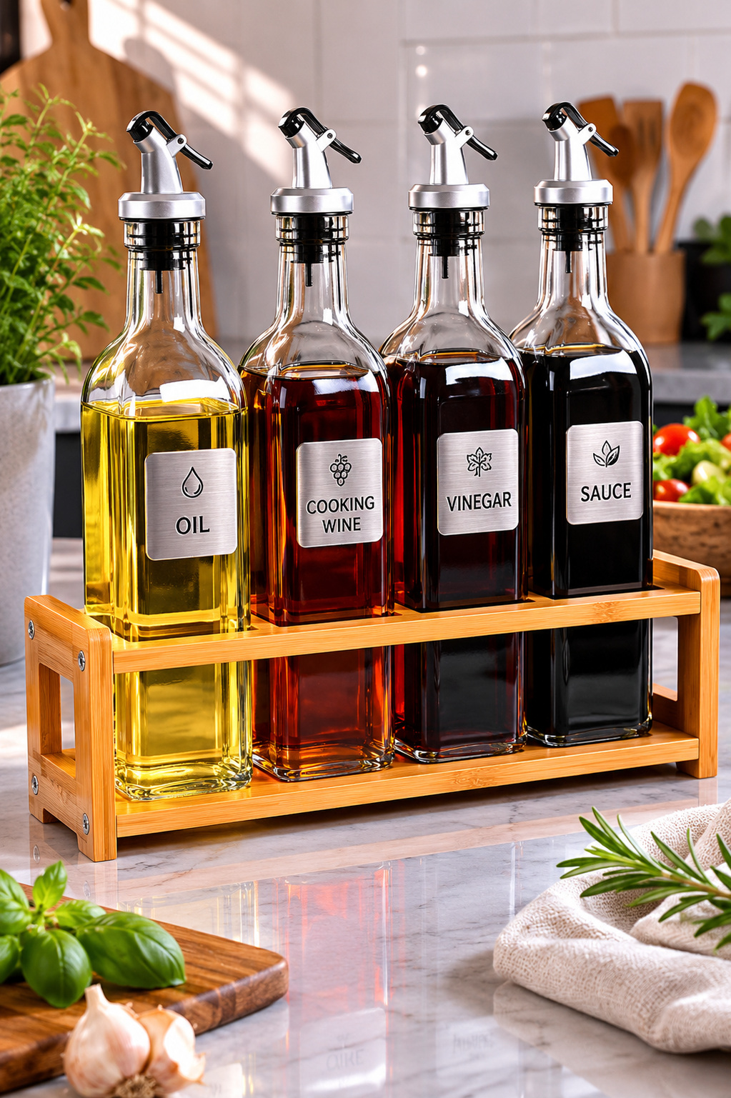 Leak-Proof Oil & Sauce Dispenser Bottle