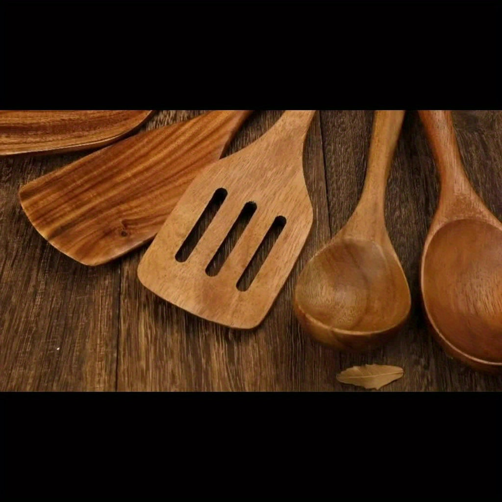 Wooden kitchen utensil set- 10 pcs
