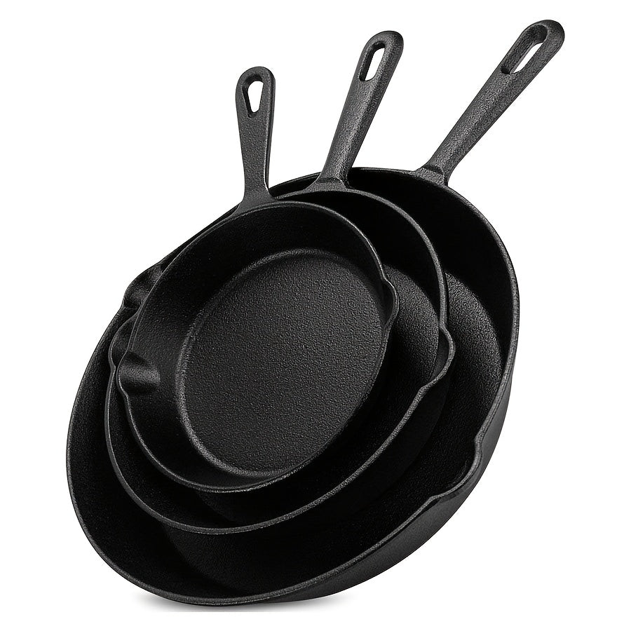 Cast Iron Skillet Set – 3/4/5-Piece Frying Pans