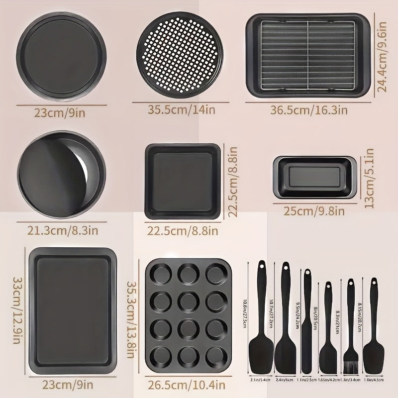 Nonstick Bakeware Set with Rack-14pcs