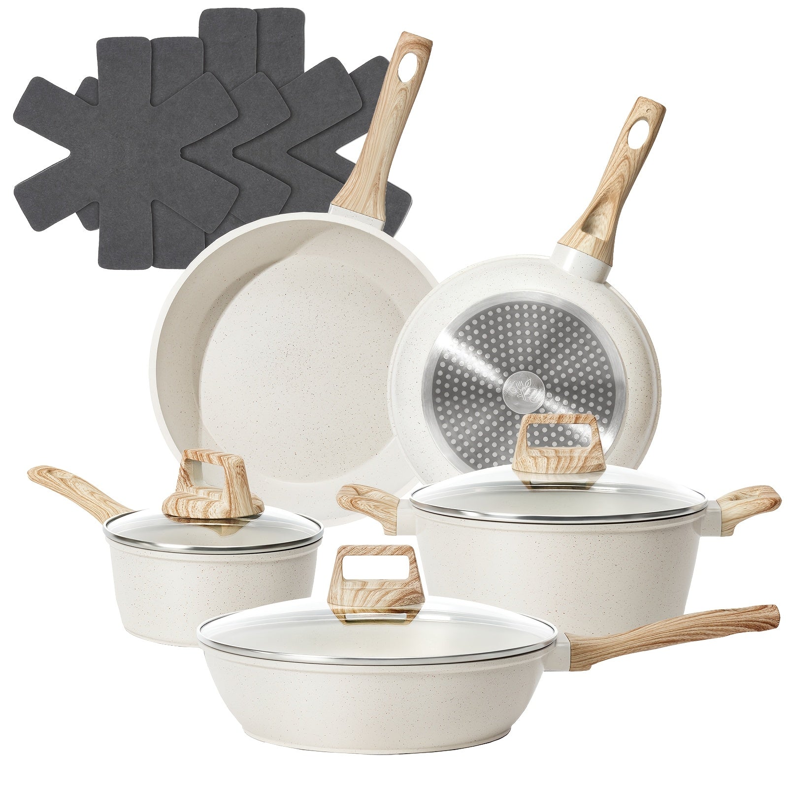 12-Piece Granite Non-Stick Cookware Set