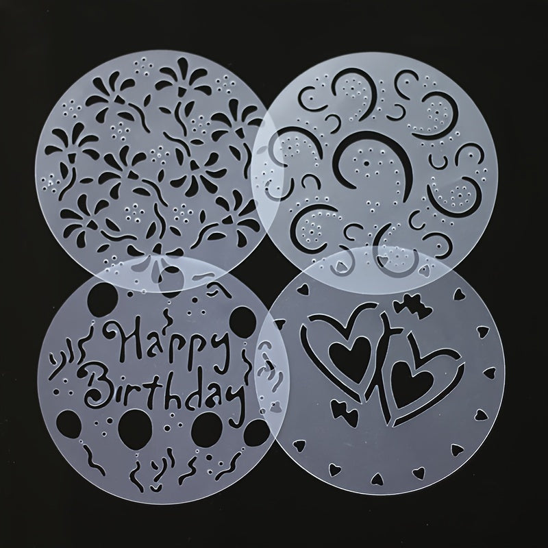 Cake Decorating Stencil-4pcs