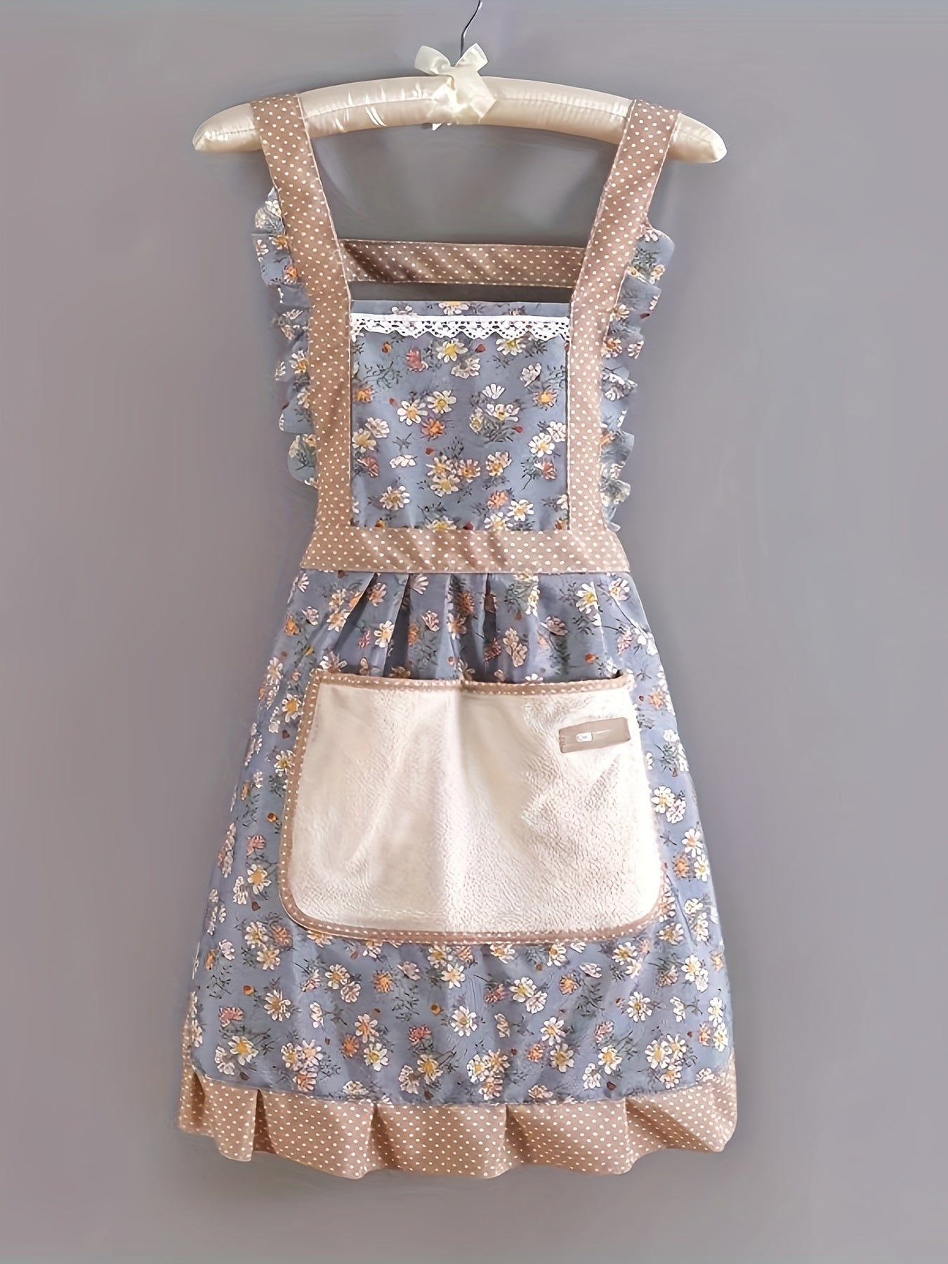 Floral Print Kitchen Apron