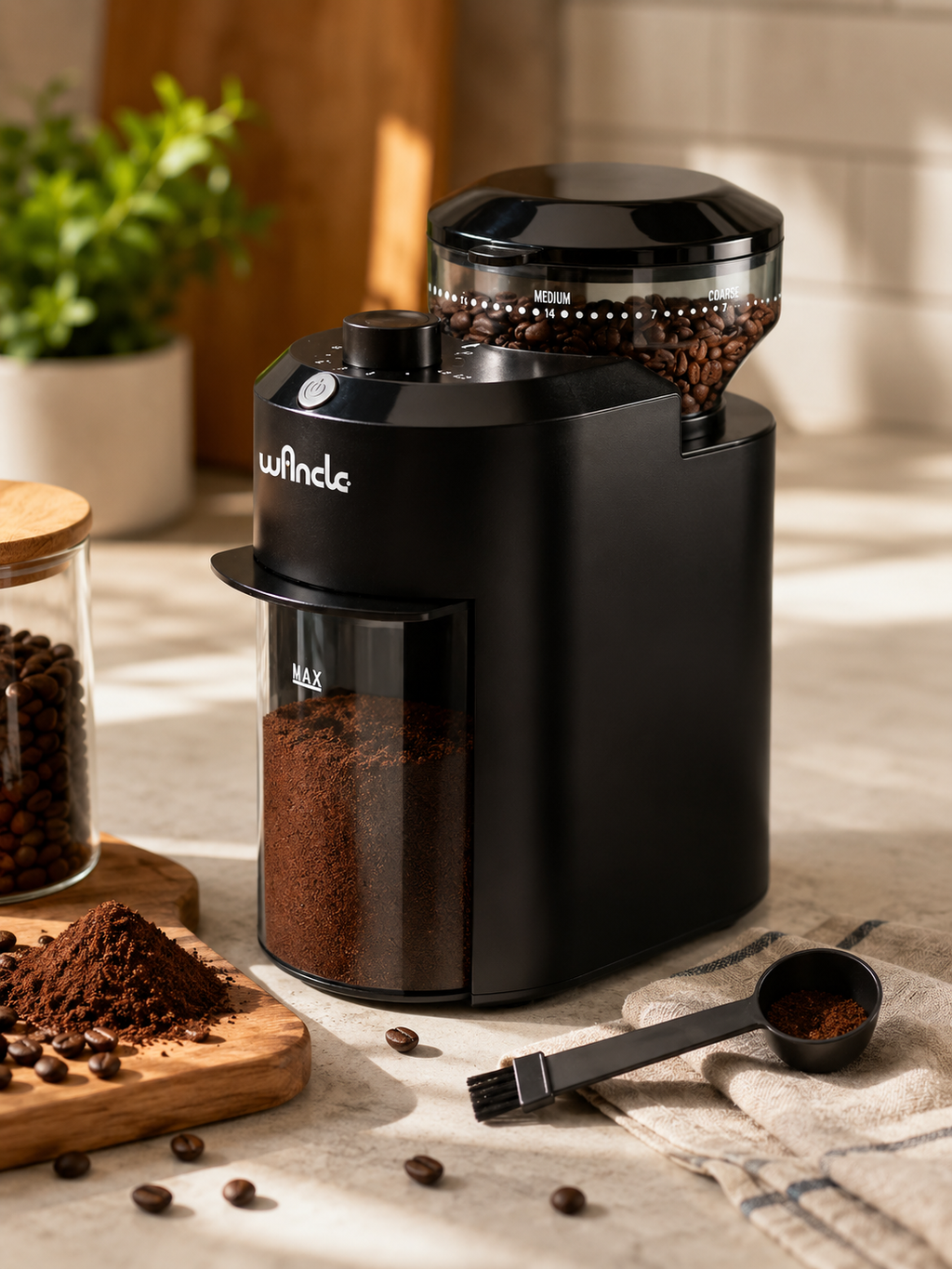 Wancle Electric Burr Coffee Grinder