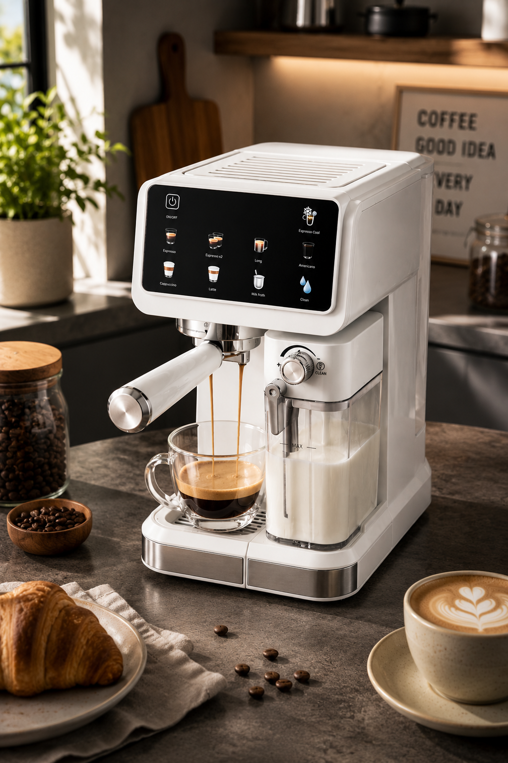 20-Bar Touch Screen Espresso Machine