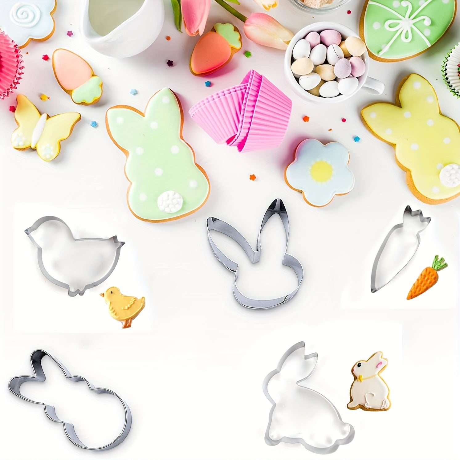 Easter Cookie Cutters-5pcs