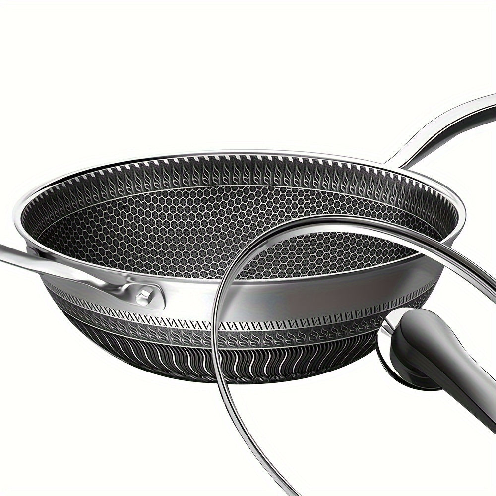Non-Stick Stainless Steel Wok