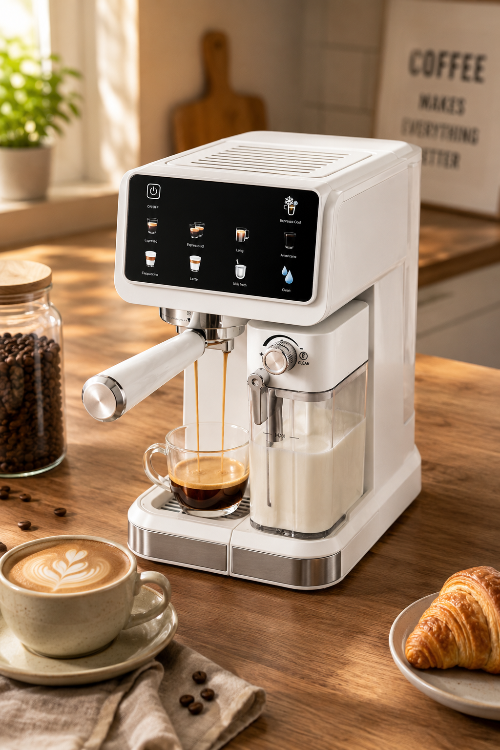 20-Bar Touch Screen Espresso Machine