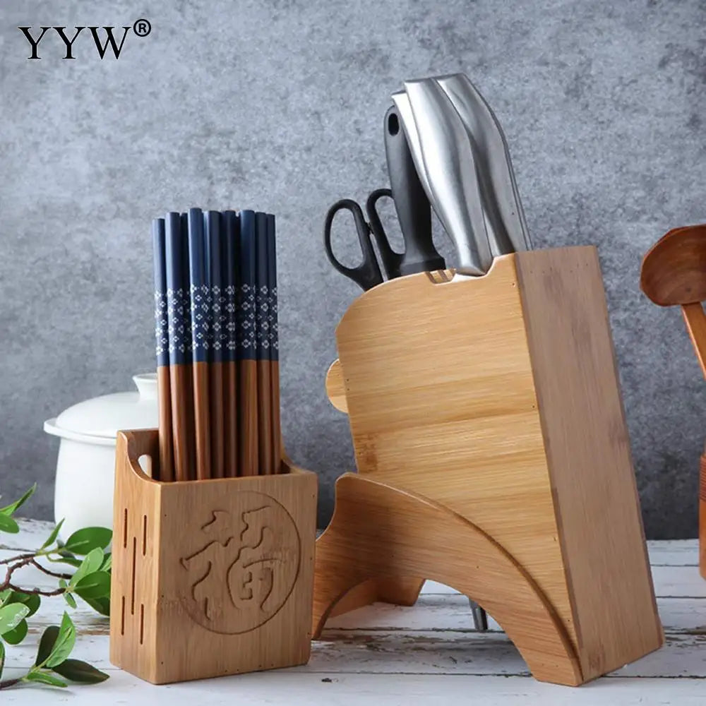 Multifunctional Kitchen Knife Block & Tool Holder