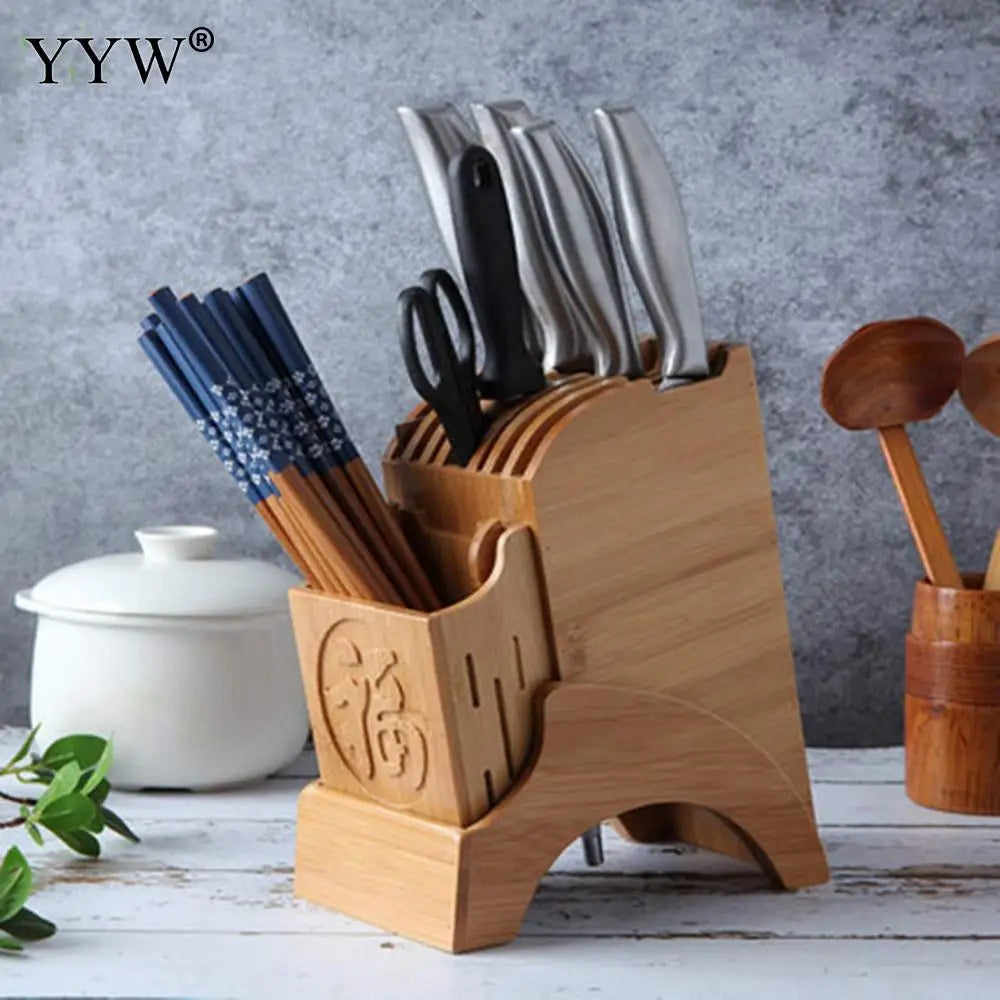 Bloque de Cuchillos y Soporte de Utensilios de Cocina Multifuncional