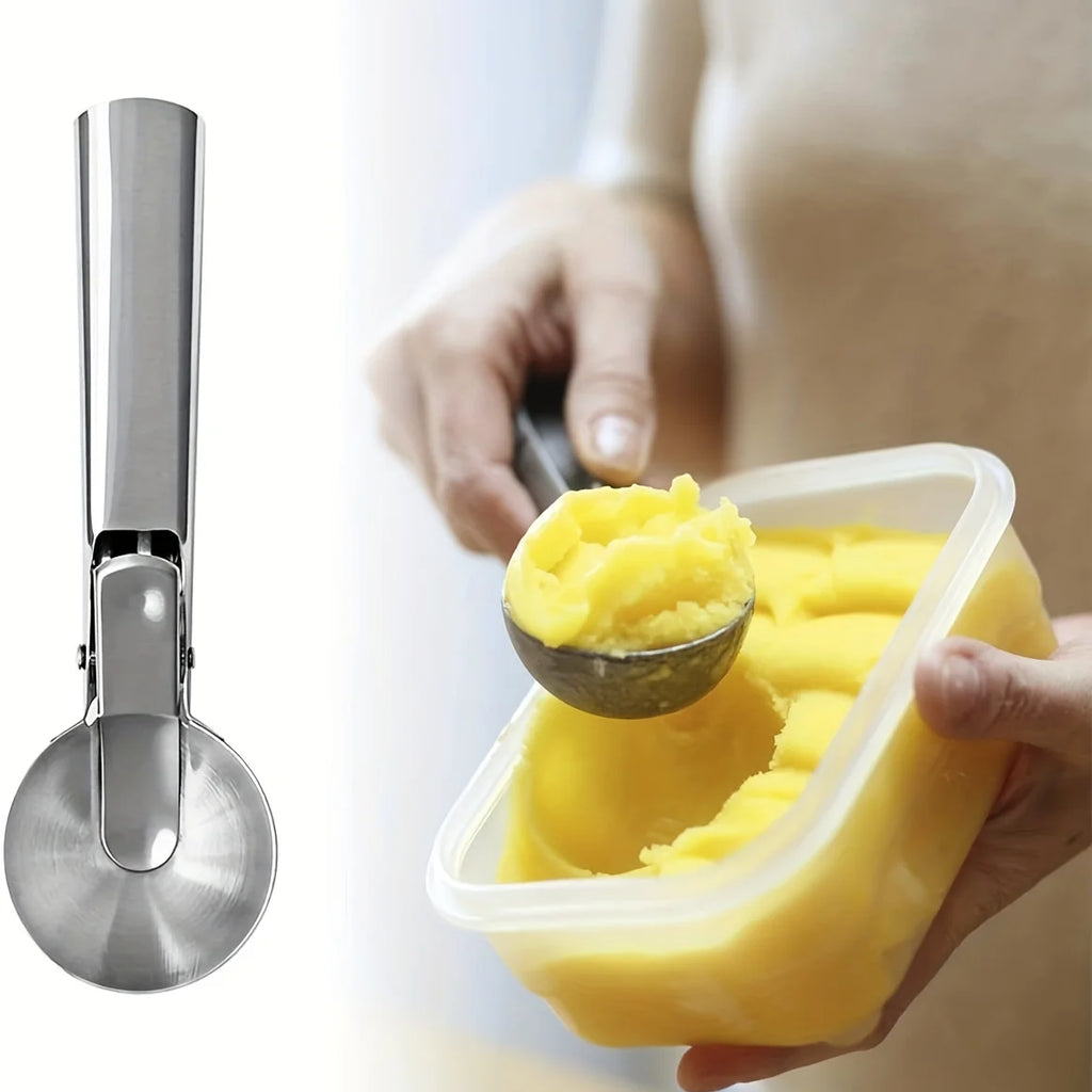 Stainless Steel Ice Cream Scoop & Fruit Baller
