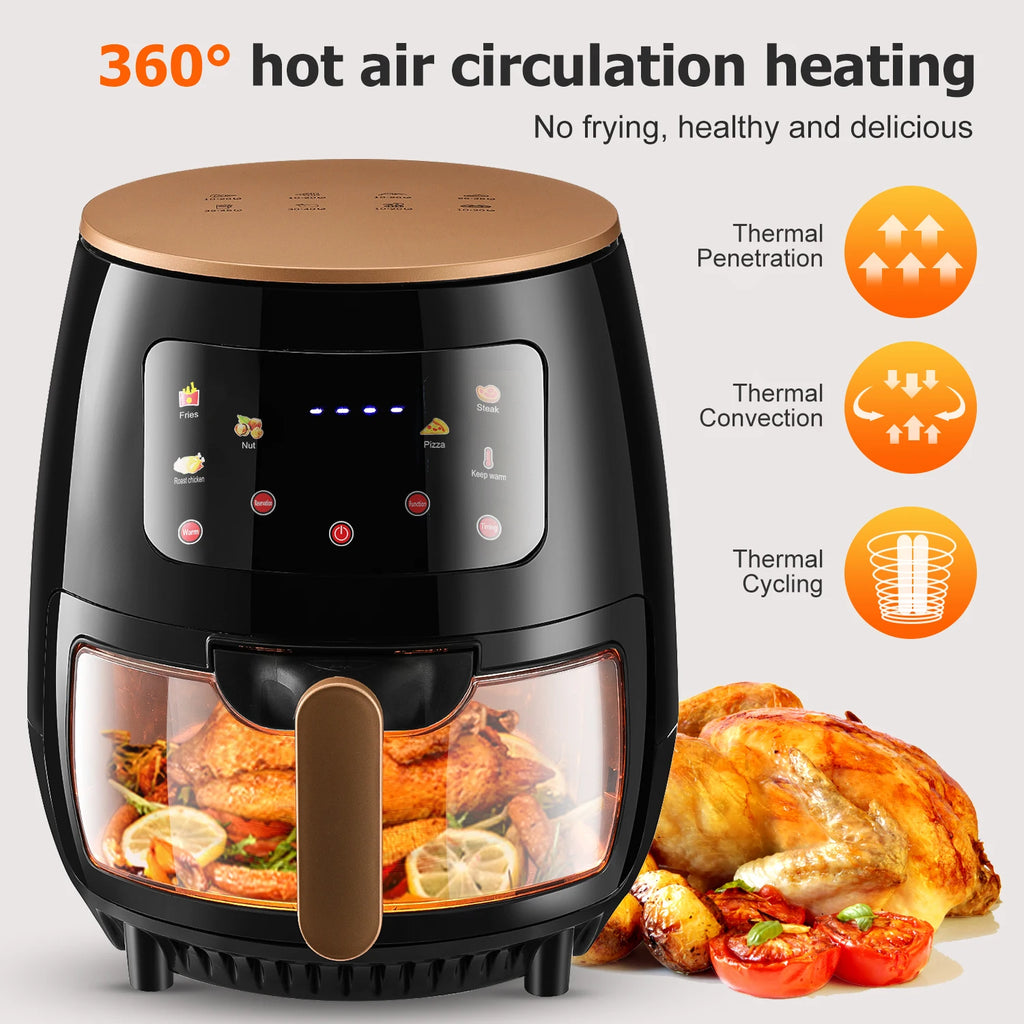6QT Air Fryer with Viewing Window