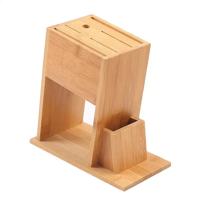 Bamboo Knife Block Stand