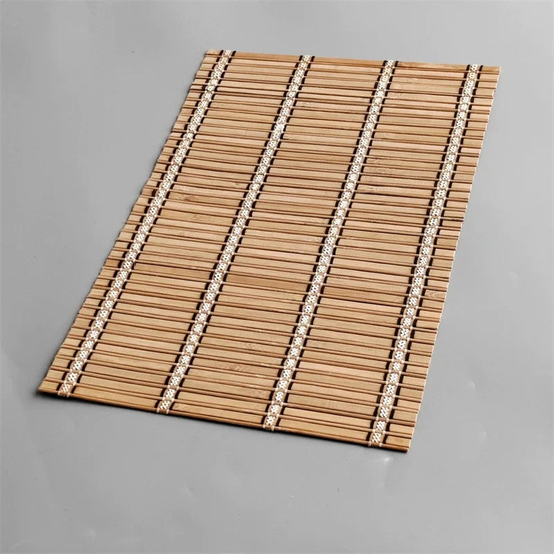 Set of 4 Natural Bamboo Placemats – Heat-Resistant Table Mats