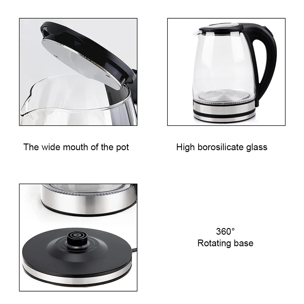 1.8L Glass Electric Tea Kettle