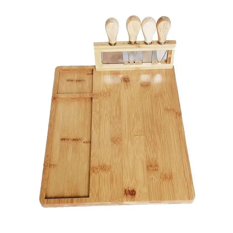 Bamboo Cheese Board & Knife Set