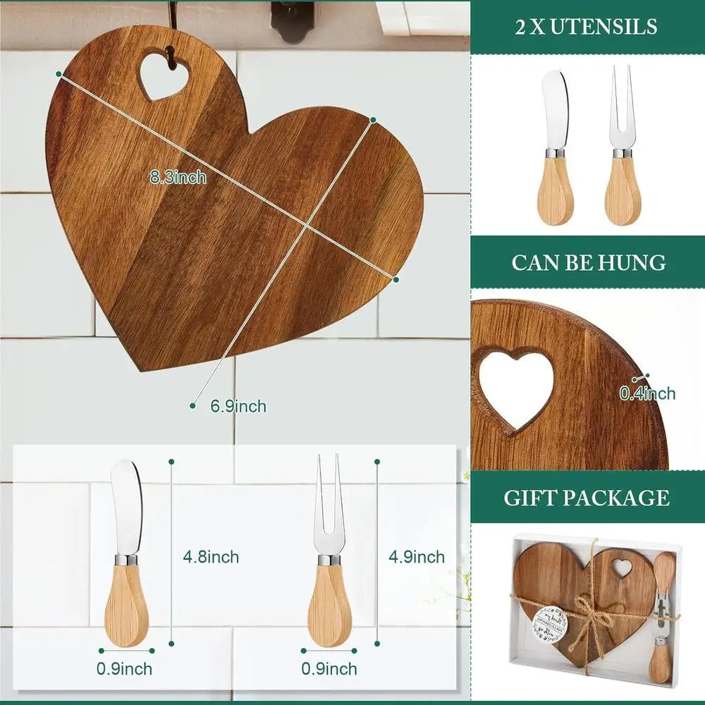 Cutting Board + knife and fork