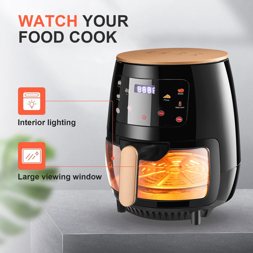 6QT Air Fryer with Viewing Window