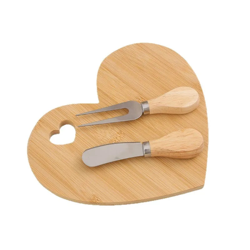 Cutting Board + knife and fork