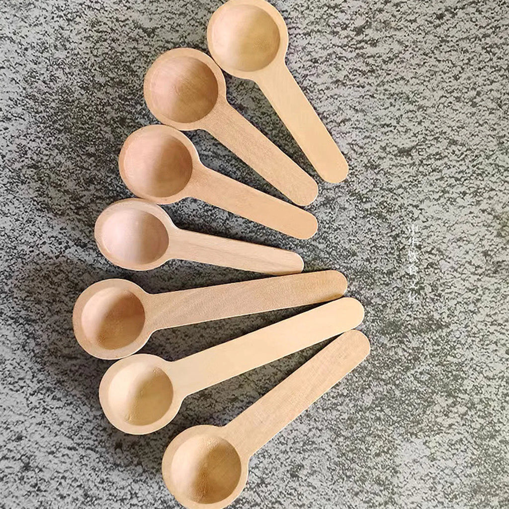 10-Piece Bamboo Honey & Coffee Spoon Set