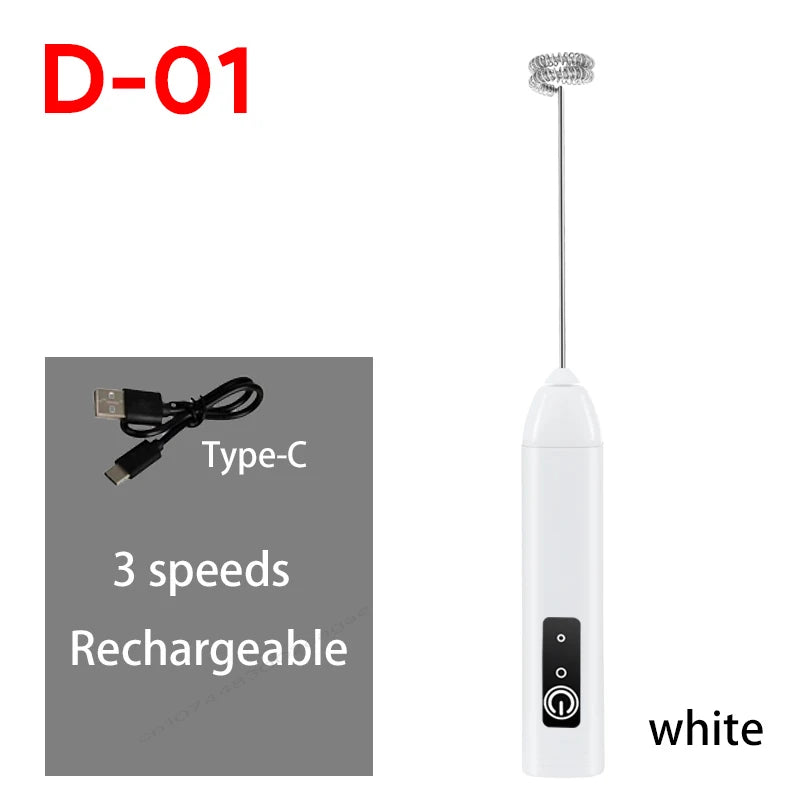 Rechargeable Milk Frother & Whisk