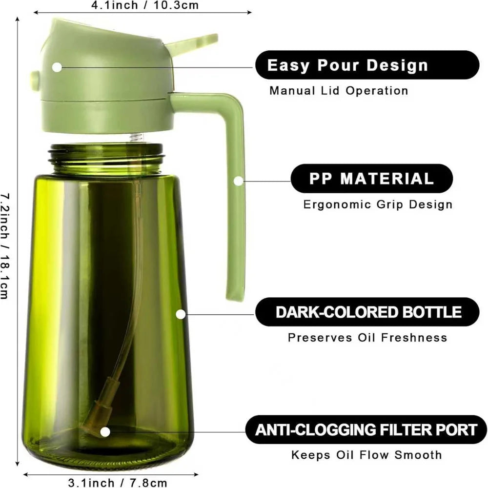 2-in-1 Oil Sprayer & Dispenser – 470ml