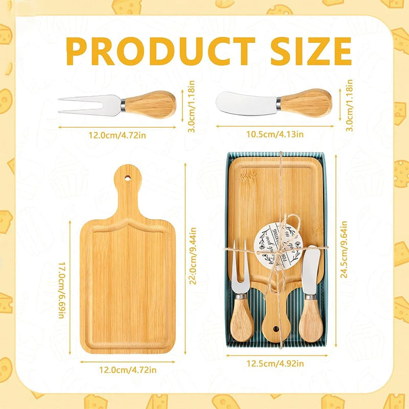 Cutting Board + knife and fork