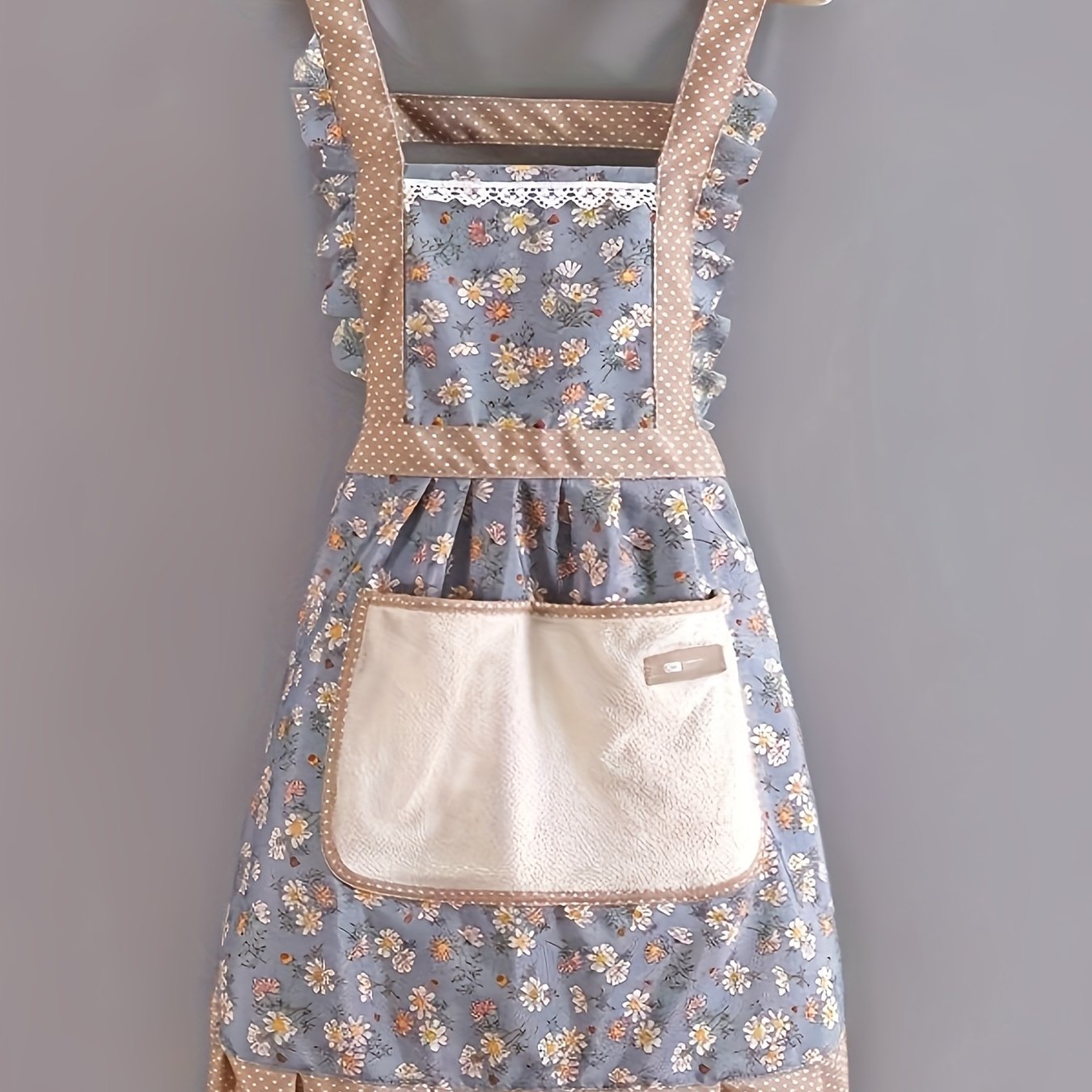 Floral Print Kitchen Apron