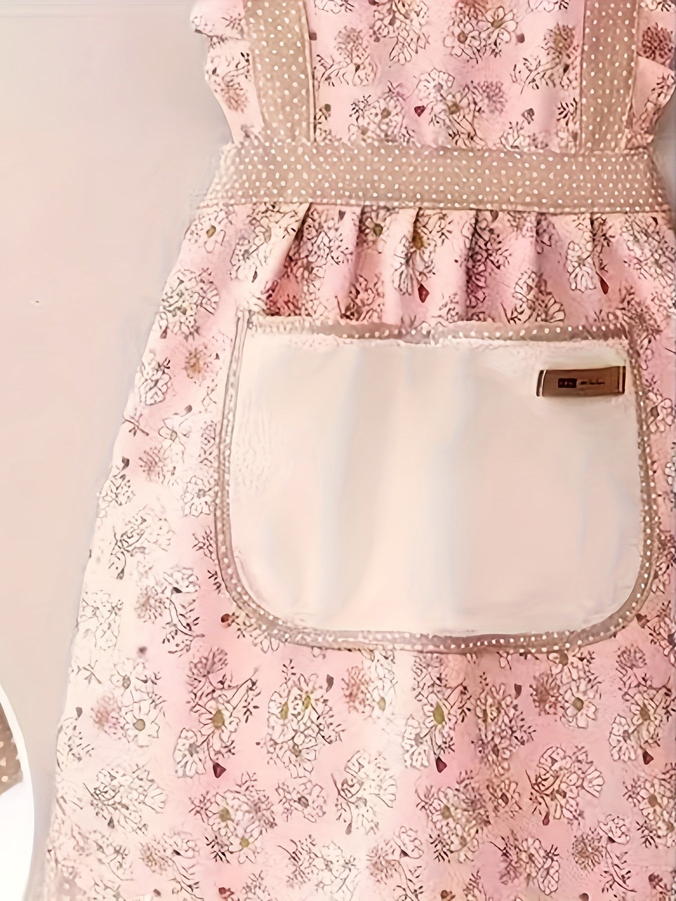 Floral Print Kitchen Apron