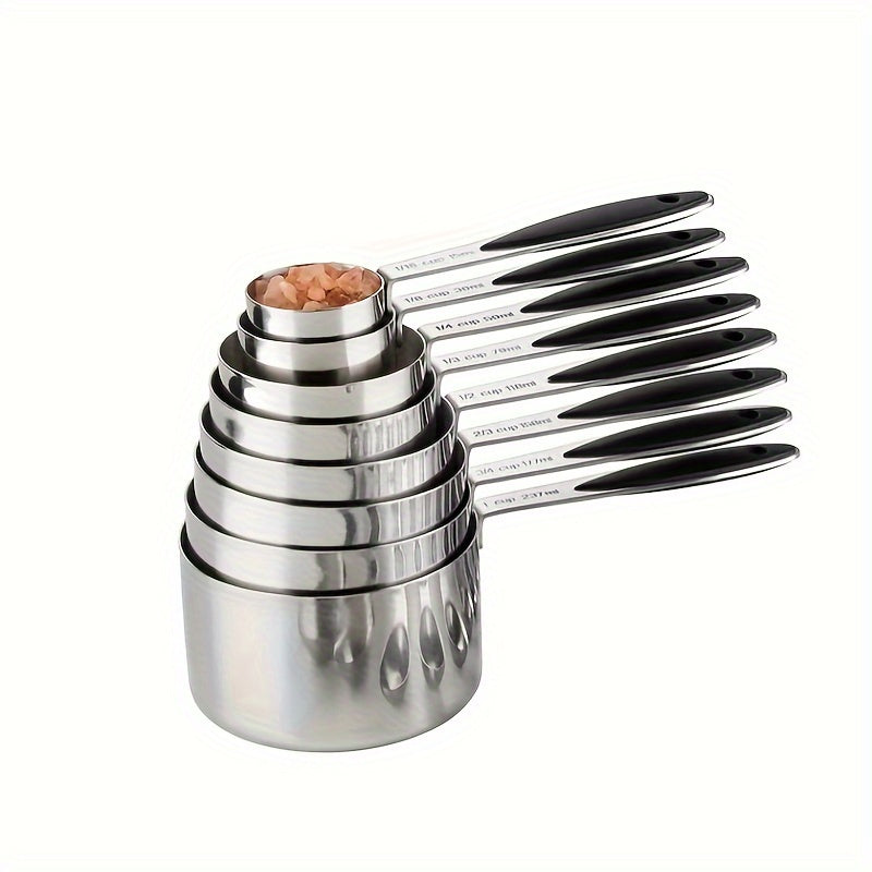 Colorful Measuring Cups & Stainless Steel Measuring Spoons Set