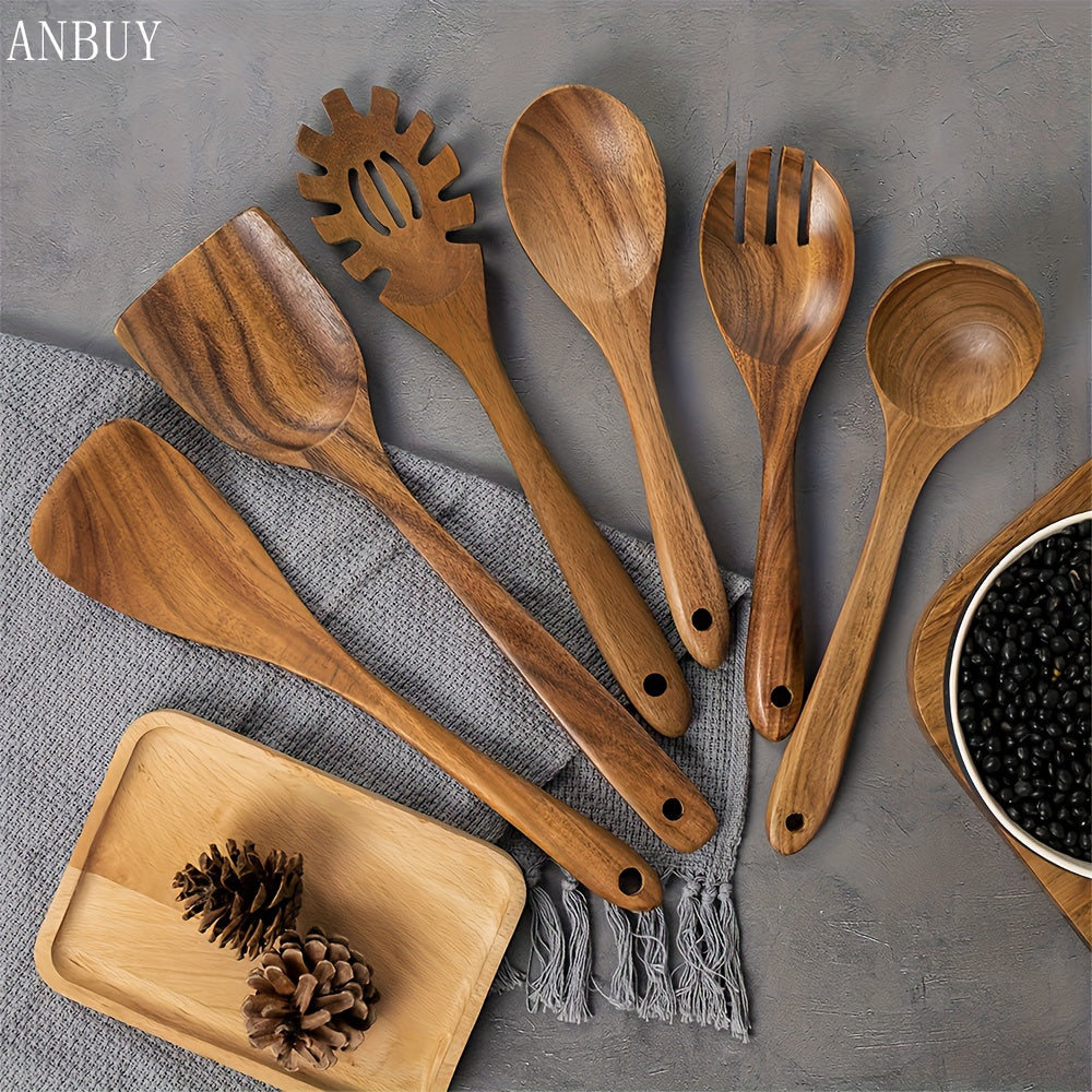 Wooden kitchen utensil set- 10 pcs