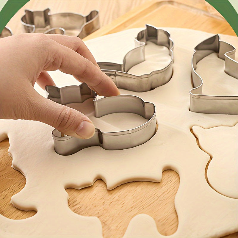 3D Cat Cookie Cutters-9pcs
