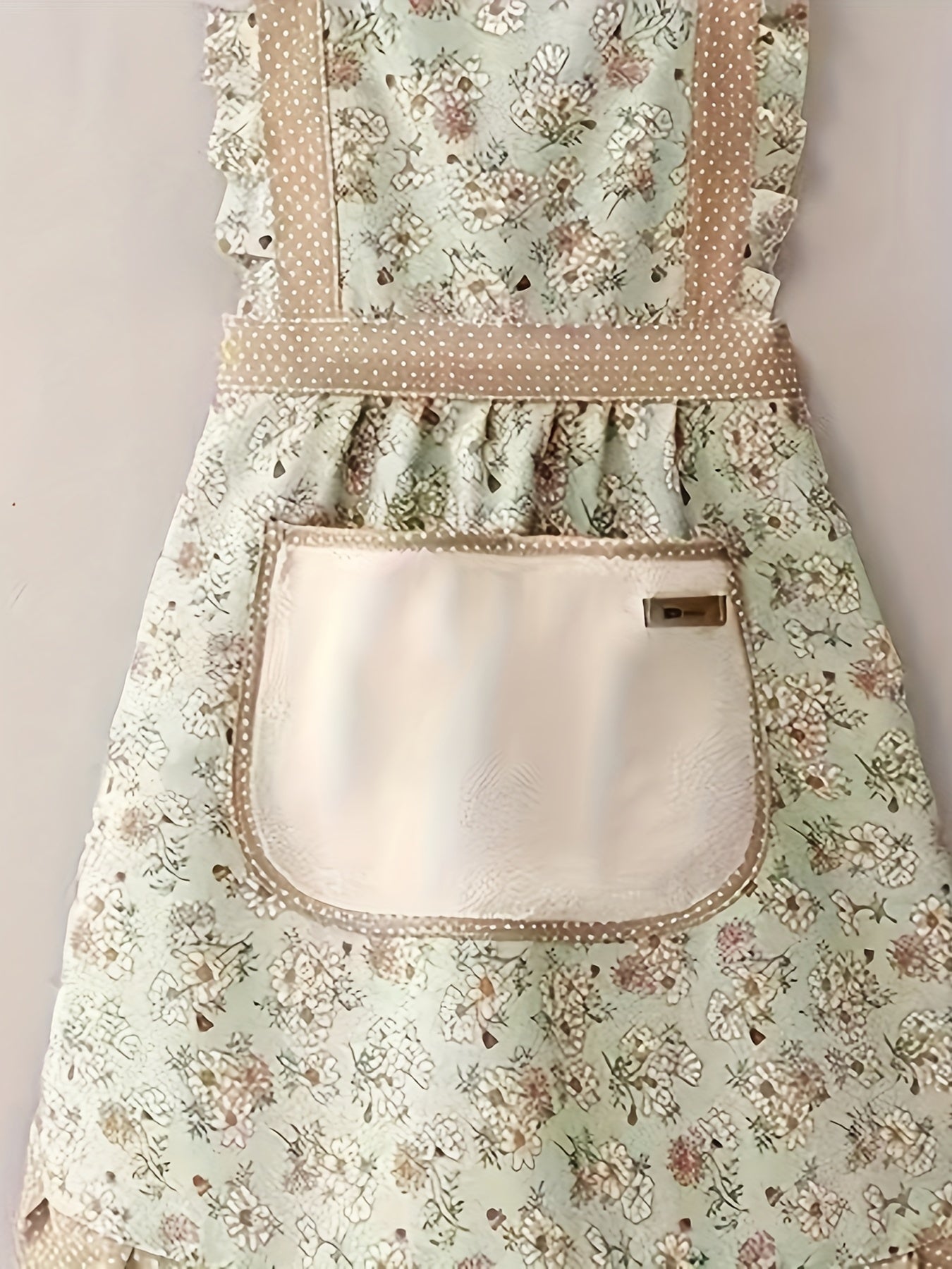 Floral Print Kitchen Apron