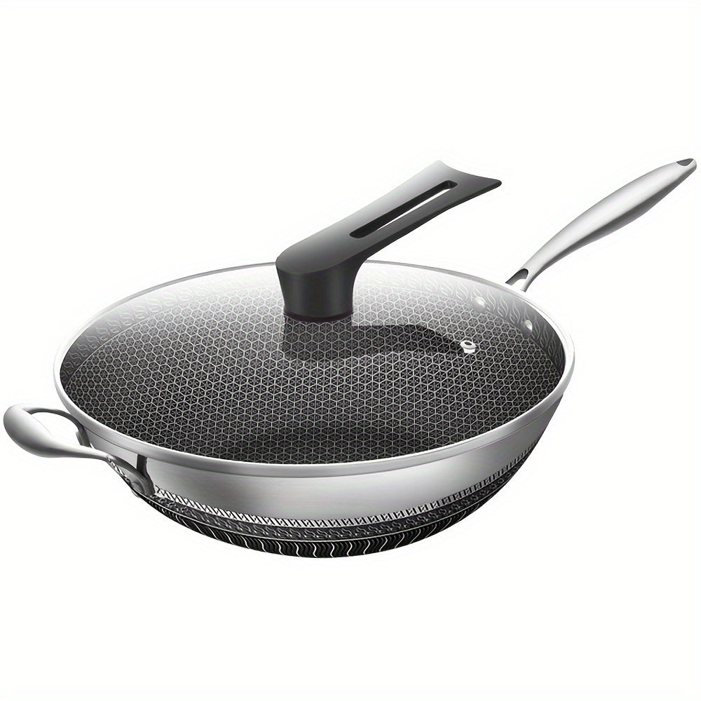Non-Stick Stainless Steel Wok