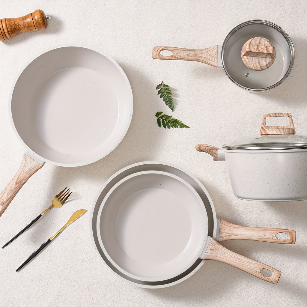 12-Piece Granite Non-Stick Cookware Set