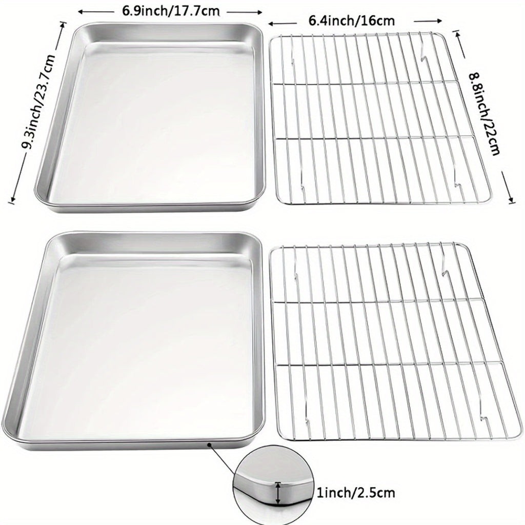 Bandeja de horno y rejilla de enfriamiento de acero inoxidable
