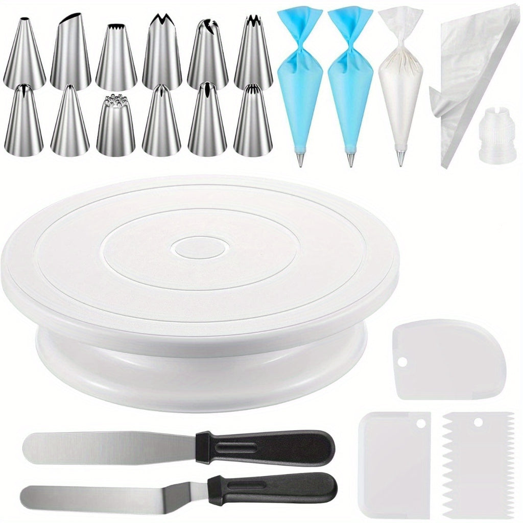 Cake Decorating Kit with Turntable