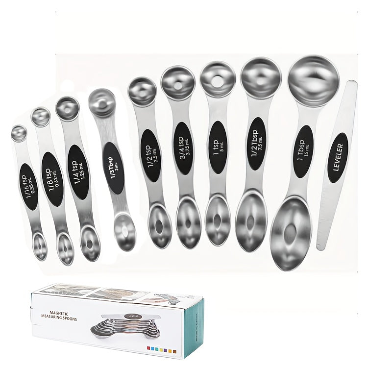 Colorful Measuring Cups & Stainless Steel Measuring Spoons Set